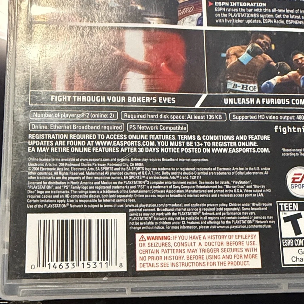 EA Sports Fight Night Round 3 for PlayStation 3